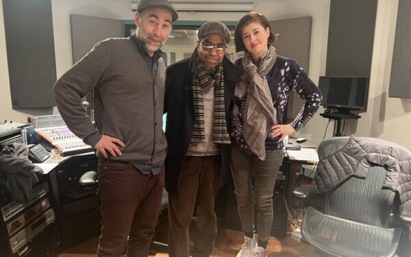 In studio with Clare & Olivier Manchon recording “La Ballade” for “The Housemaid” film directed by Paul Feig.